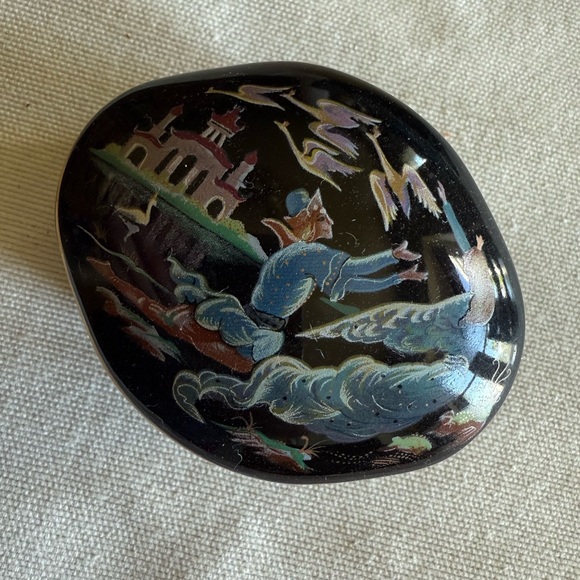 Franklin Mint Black and Gold Decorative Box Set - Picture 3 of 8